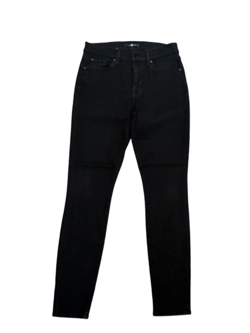 7 For All Mankind Ankle Gwenevere skinny jeans in black, women’s size 28
